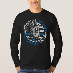 T-shirt Chien de police K9 soutenant le bureau de police P