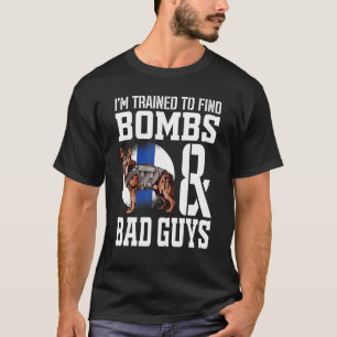 T-shirt Chien de police K 9 Berger allemand Exécution de l