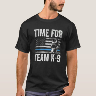 T-shirt Chien de police patriotique 4 juillet Time For Tea