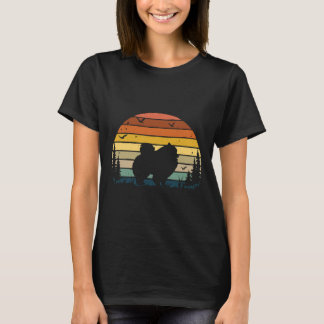 T-shirt Chien de Poméranie Vintage rétro