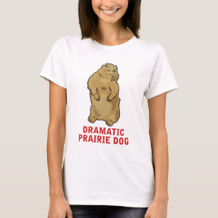 T-shirt Chien de prairie dramatique
