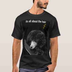 T-shirt Chien de race caniche mignon drôle avec