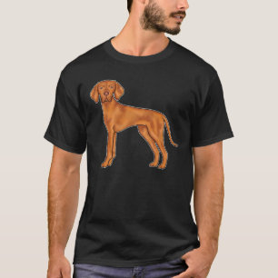 T-shirt Chien de race hongroise debout dans un dessin anim