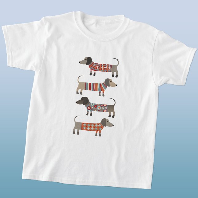 T-shirt Chien de saucisse Dachshund (Fun Dachshund Wiener Sausage Dog kids t-shirt)