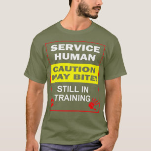 T-shirt Chien de service dans l'entraînement Funky Human