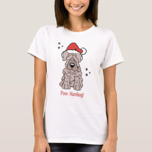 T-shirt Chien de Sharpei de Noël