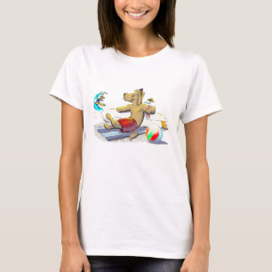 T-shirt chien de surf
