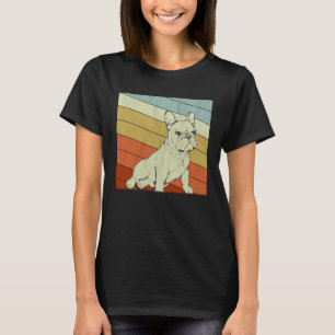 T-shirt Chien de taureau français vintage pour garçons fil