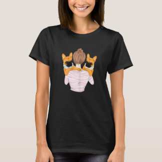 T-shirt Chien de taureaux français Mama Frenchie