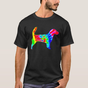 T-shirt Chien de teinture de lacet Hippie Jack Russell Ter