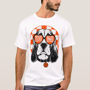 T-shirt Chien de Tennessee Orange Blanc Rocky Top TN