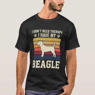 T-shirt Chien de thérapie rétro Beagle vintage