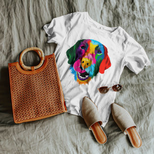 T-shirt Chien de trieur du Labrador coloré
