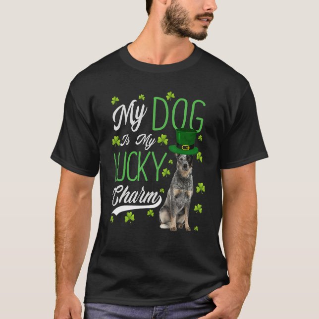 T-shirt Chien De Vache Australien Mon Chien Est Mon Charme (Devant)