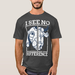 T-shirt Chien de vache végétarien Légumes végétariens