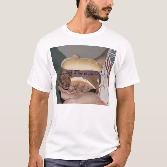 T-shirt Chien de Weiner (Devant)