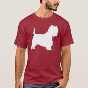T-shirt Chien de Westie (blanc)