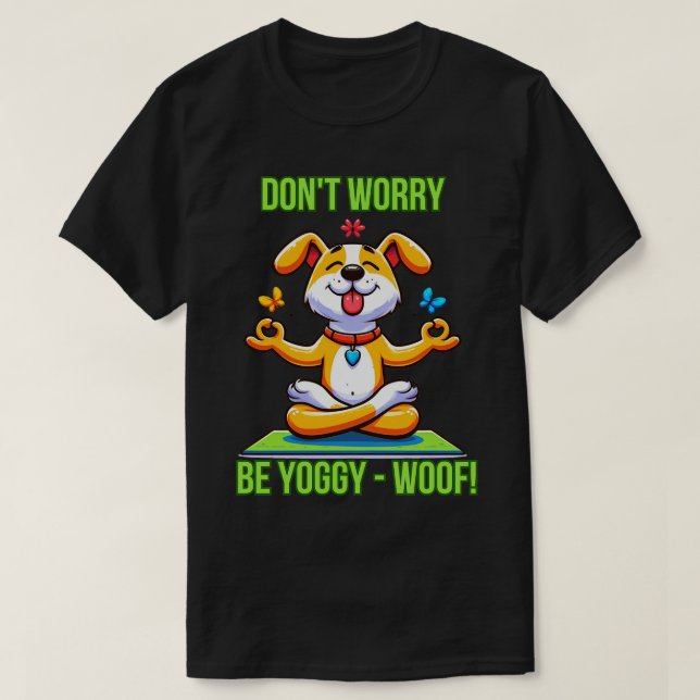 T-shirt Chien de Yoga (Design devant)