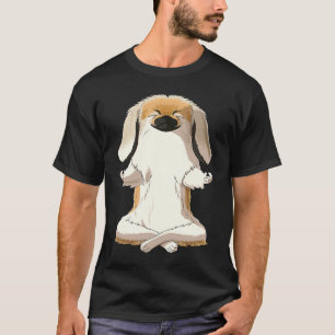T-shirt Chien de yoga pékinois