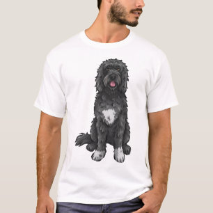 T-shirt Chien d'eau portugais  Art de chien mignon
