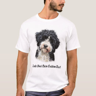 T-shirt Chien d'eau portugais Créez votre propre texte per