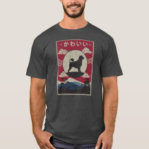T-shirt Chien d'eau portugais Design japonais Kawaii Chien