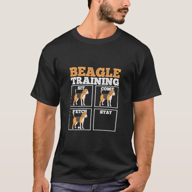 T-shirt Chien d'entraînement beagle (Devant)