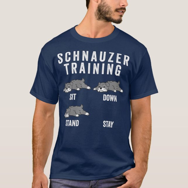 T-shirt Chien d'entraînement Schnauzer (Devant)