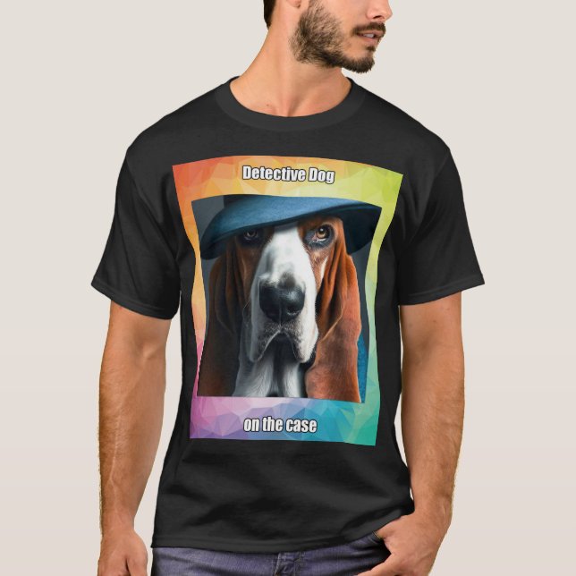 T-shirt Chien détective (Devant)