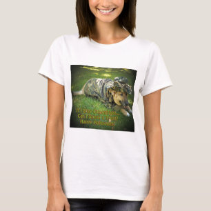 T-shirt Chien d'Halloween en Camouflage