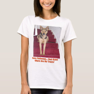 T-shirt Chien d'Halloween et aucun traitement