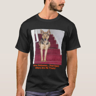T-shirt Chien d'Halloween et aucun traitement