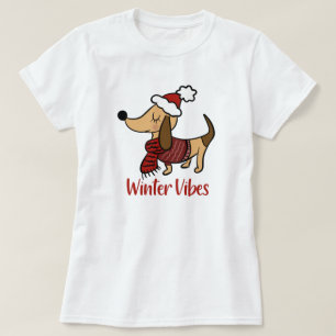 T-Shirt Chien d'Hiver Teckel