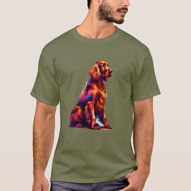 T-shirt Chien d'Irlande (Devant)