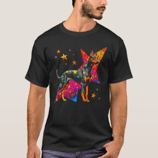 T-shirt Chien Doberman Pinscher Espace Astrophysique