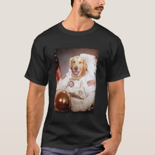 T-shirt Chien drôle d'astronaute Retriever doré Animal Chi