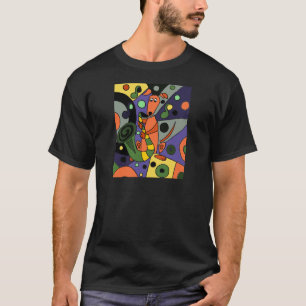 T-shirt Chien drôle de lévrier jouant le saxophone
