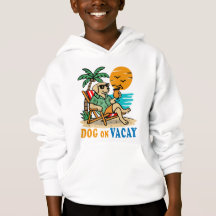 T-shirt Chien Drôle en Vacances | Été Mignon