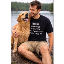 Chien Drôle Nom de Chien Personnalisé Lac Oui Bain