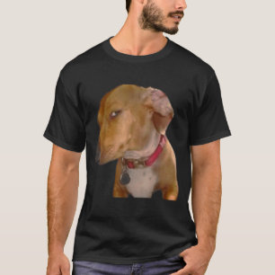 T-shirt Chien Drôle Regard Latéral Ampoulé