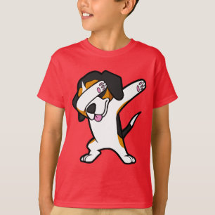 T-shirt Chien drôle tamponnant drôle de limande de danse