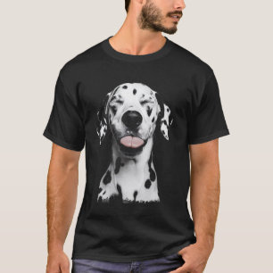T-shirt Chien Drôle Visage Dalmatien
