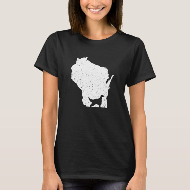 T-shirt Chien du Wisconsin Setter irlandais (Devant)