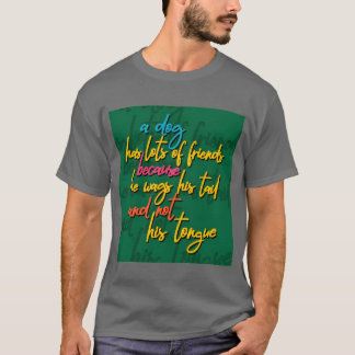 T-shirt Chien en cadeau ami
