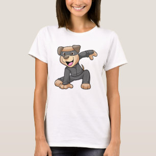 T-shirt Chien en costume Ninja