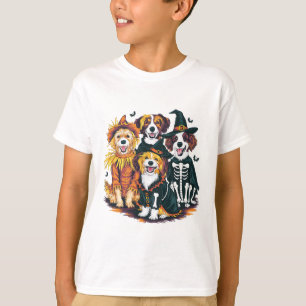 T-shirt Chien en Costumes Automne Saison Halloween Funny C