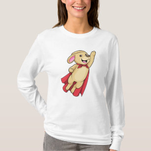T-shirt Chien en super-héros avec Cap