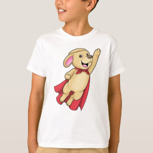 T-shirt Chien en super-héros avec Cap