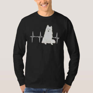 T-shirt Chien Eskimo Américain Coeur