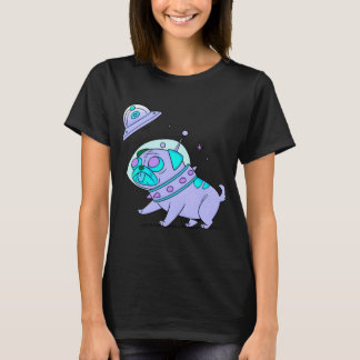 T-shirt Chien espace mignon